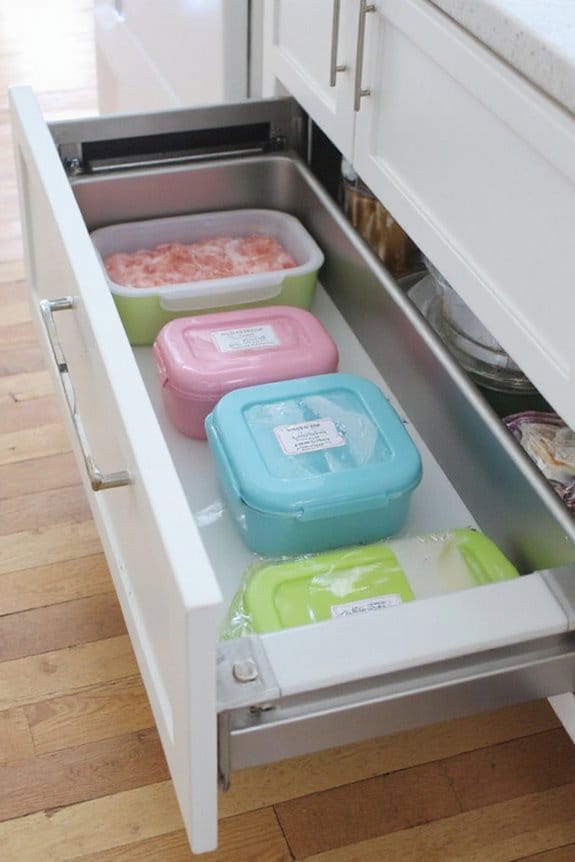 17 Aesthetic Kitchen Drawer Organization Ideas You Need to Try 7 color coded storage for organization