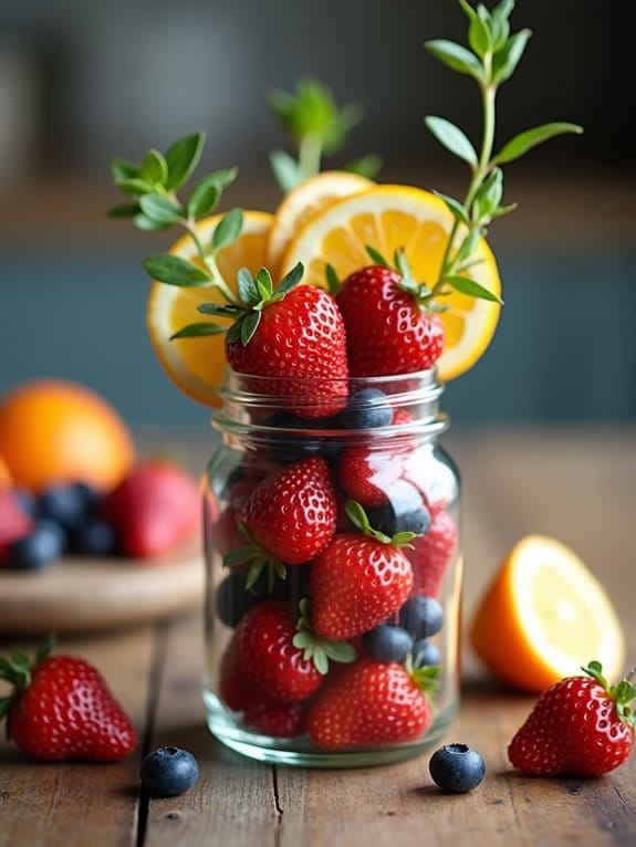 19 Creative Mason Jar Graduation Centerpieces You’ll Want to Recreate 9 colorful fresh fruit arrangements
