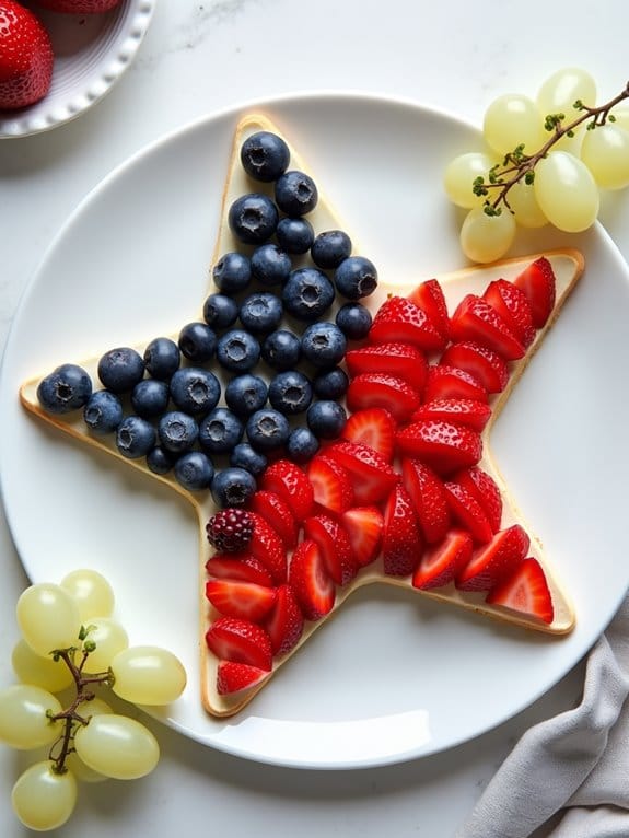 17 Patriotic 4th of July Kitchen Tray Ideas to Style With Ease 2 colorful patriotic fruit display