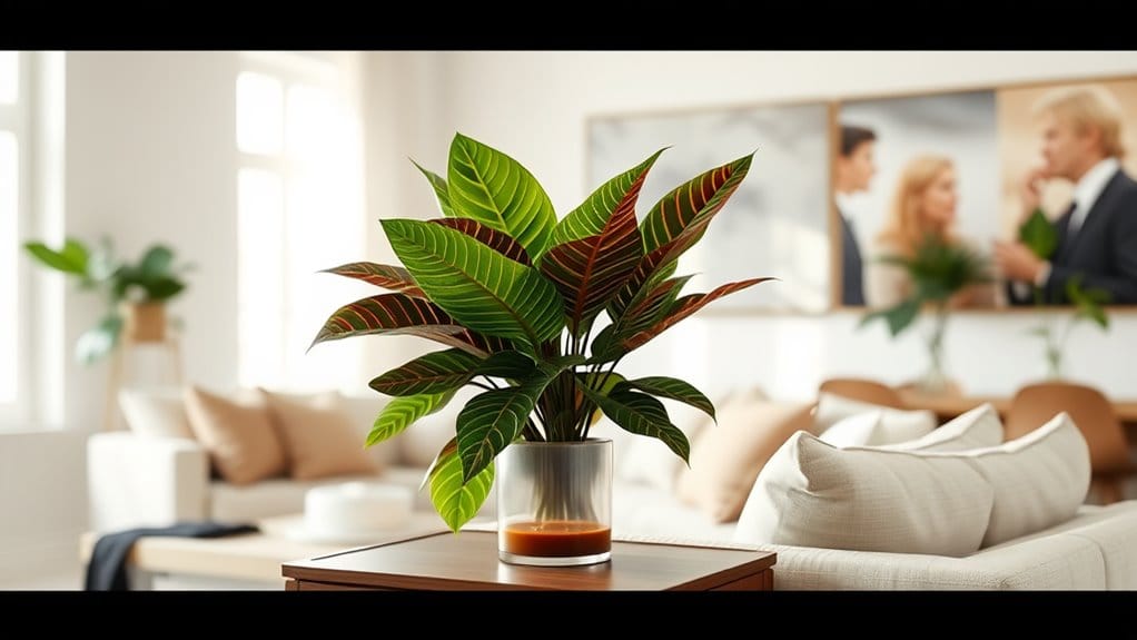 18 Beautiful Indoor Plants That Thrive in Living Rooms 15 colorful patterned foliage dance
