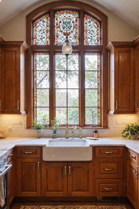 16 Modern Victorian Kitchen Ideas That Blend Old With New 10 colorful victorian stained glass