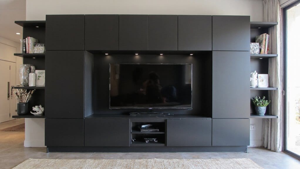 20 Modern TV Unit Designs for the Ultimate Entertainment Setup 3 contemporary sleek entertainment centers