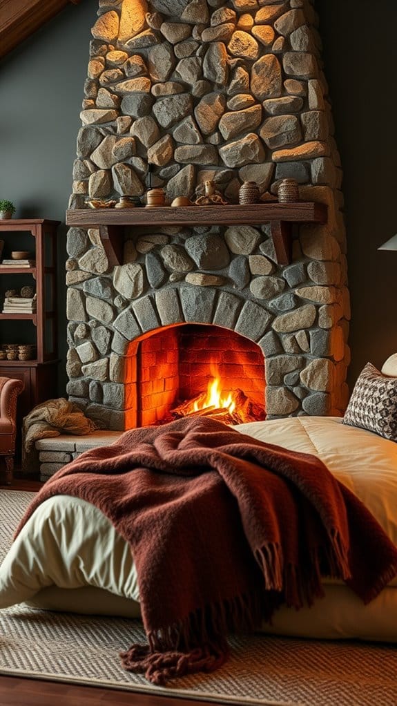 23 Warm and Cozy Bedroom Ideas for the Ultimate Retreat 12 cozy fireplace ambiance