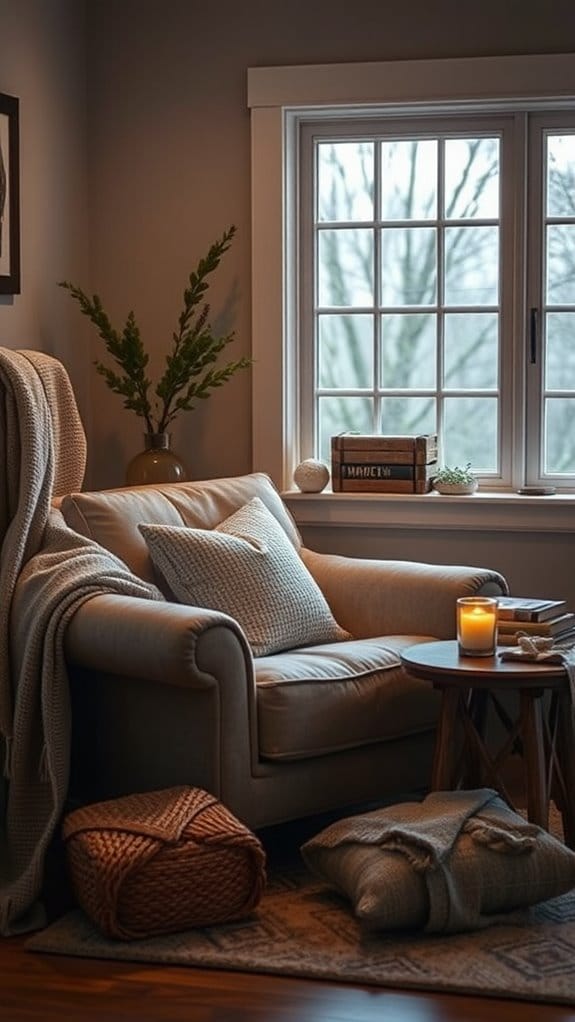 23 Warm and Cozy Bedroom Ideas for the Ultimate Retreat 7 cozy plush reading corner