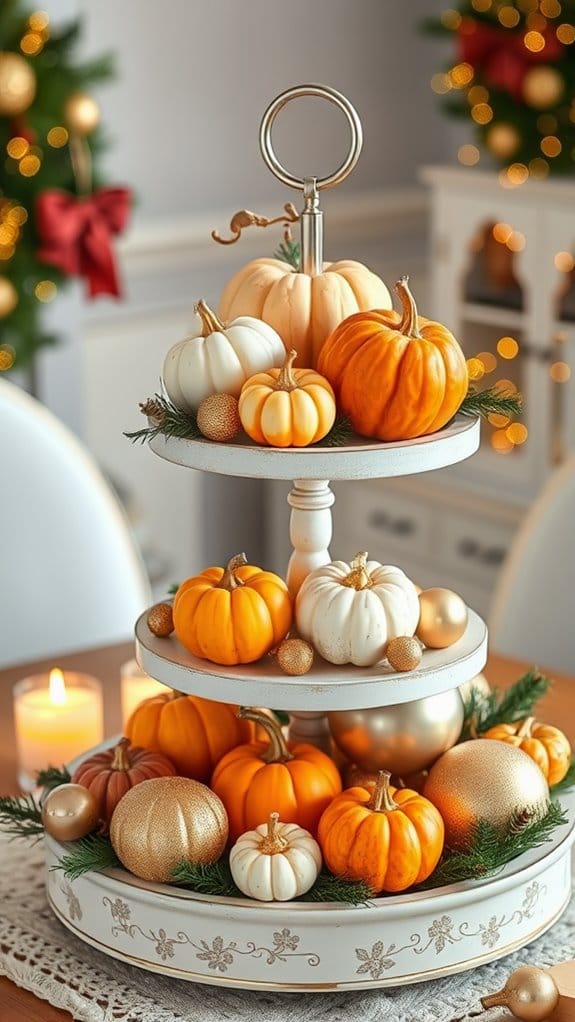 24 Unique Tiered Tray Decor Ideas Anyone Can Recreate 24 create festive tiered decor