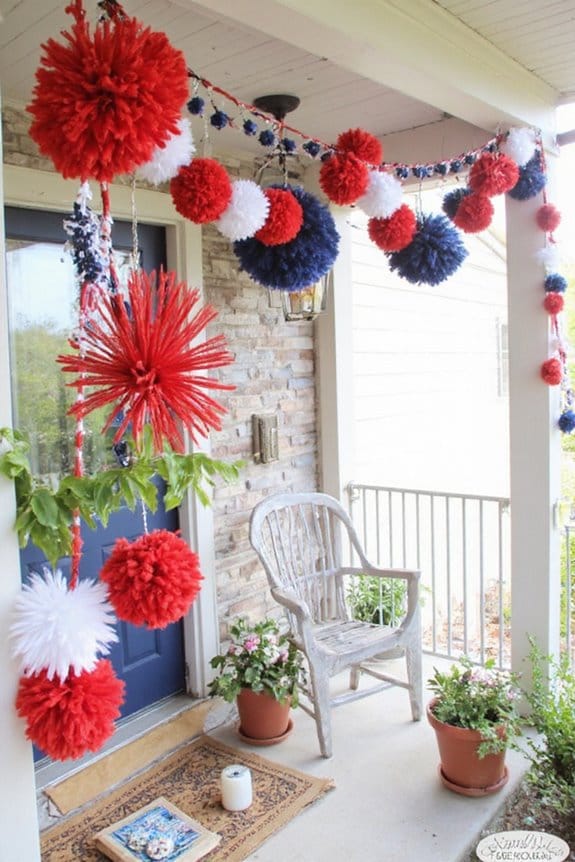 14 Simple DIY 4th of July Garland Ideas to Craft This Season 3 create patriotic pom pom garland