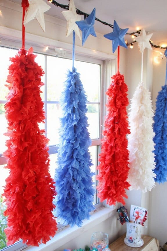 14 Simple DIY 4th of July Garland Ideas to Craft This Season 4 create patriotic tissue tassels