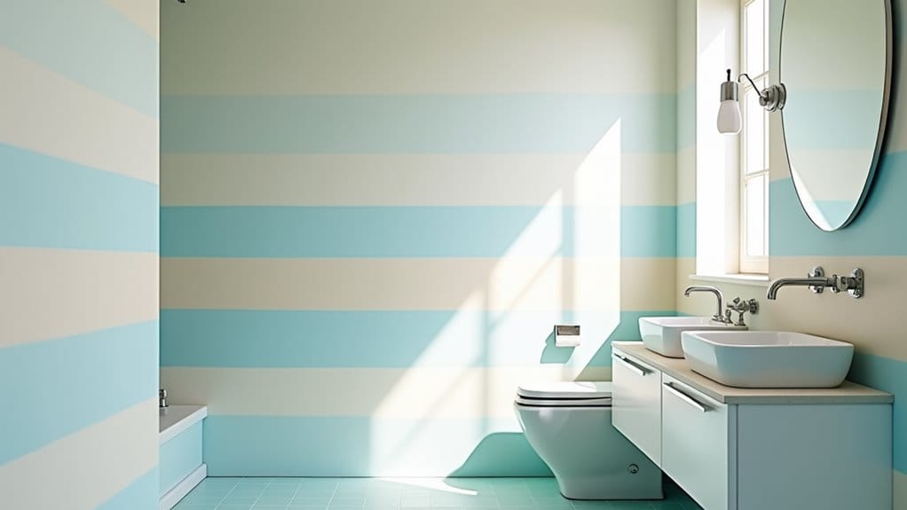20 Stunning Bathroom Paint Colors and Wall Ideas You'll Love 15 create spacious visual illusion