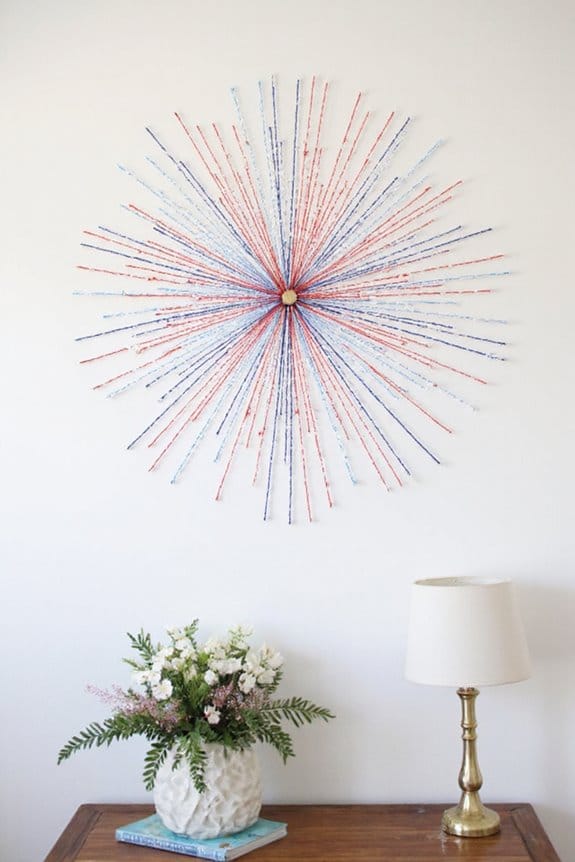 14 Simple DIY 4th of July Garland Ideas to Craft This Season 6 create vibrant firework art