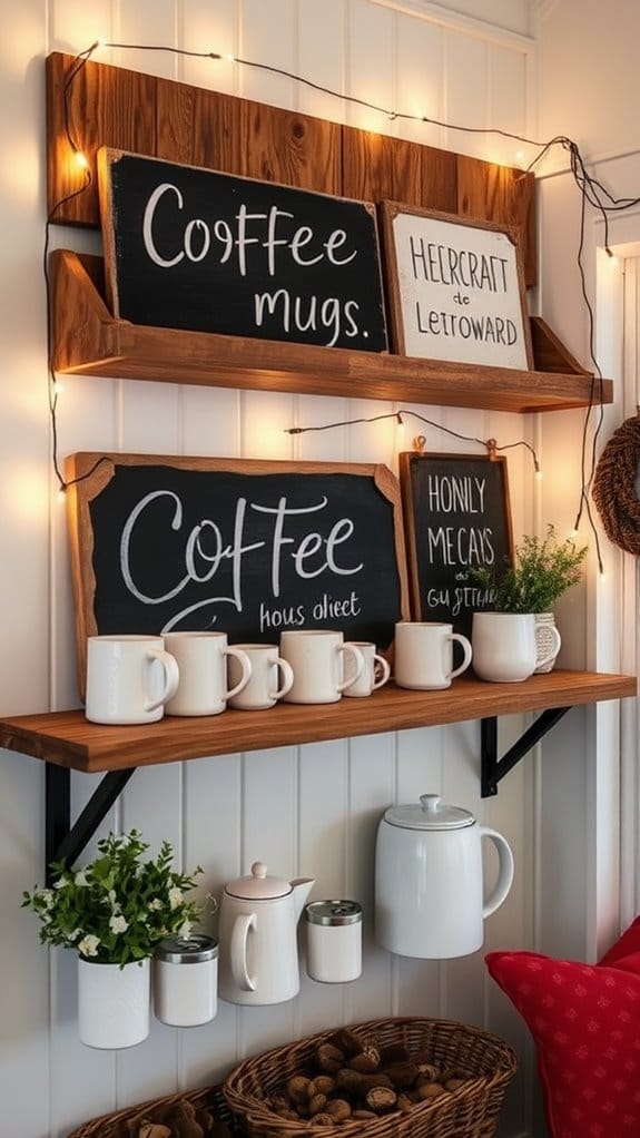 19 Brilliant DIY Coffee Bar Ideas That Will Transform Your Home 11 creative coffee signage ideas