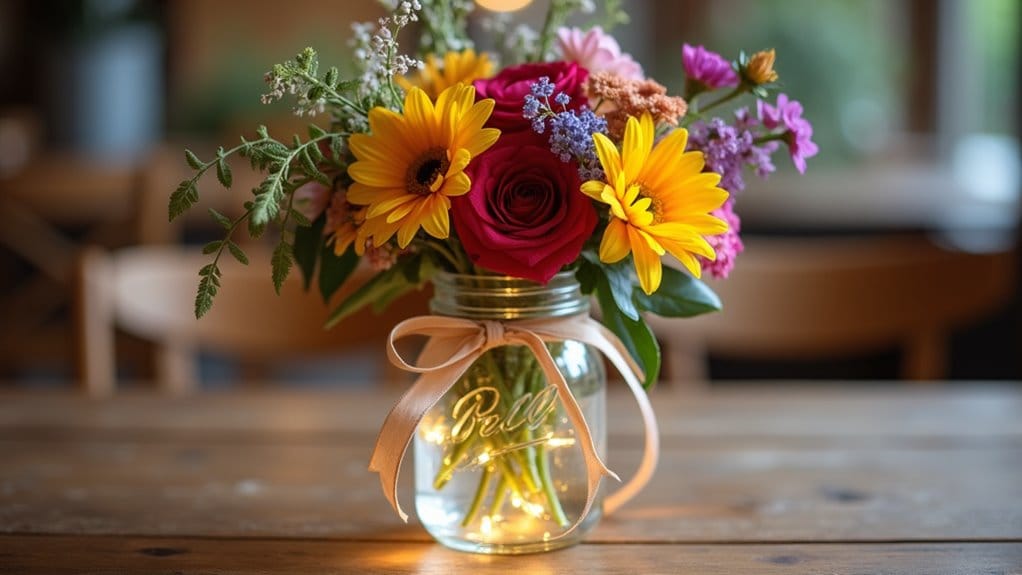 creative mason jar graduation centerpieces