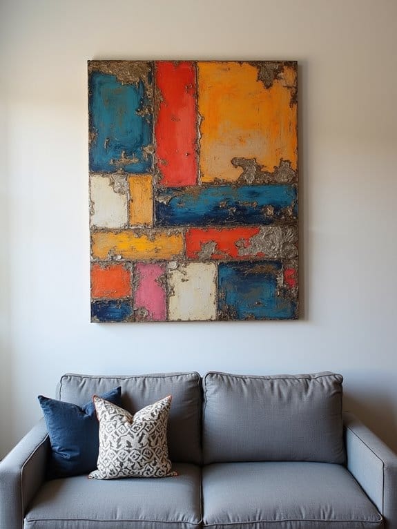 18 Eye-Catching Wall Decor Ideas to Style Above Your Couch 18 creative textured wall art