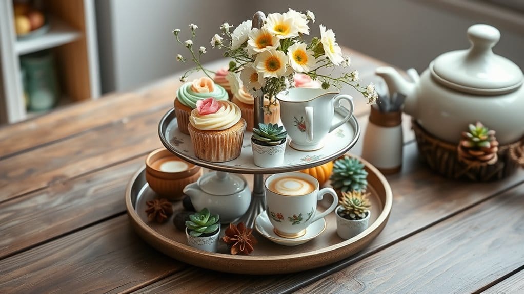 24 Unique Tiered Tray Decor Ideas Anyone Can Recreate 1 creative tiered tray decor