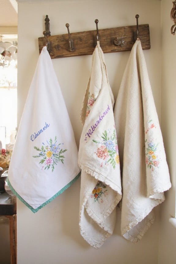 The Heart of the Home: 20 Cozy Kitchen Ideas That Inspire 19 custom embroidered personalized kitchen linens
