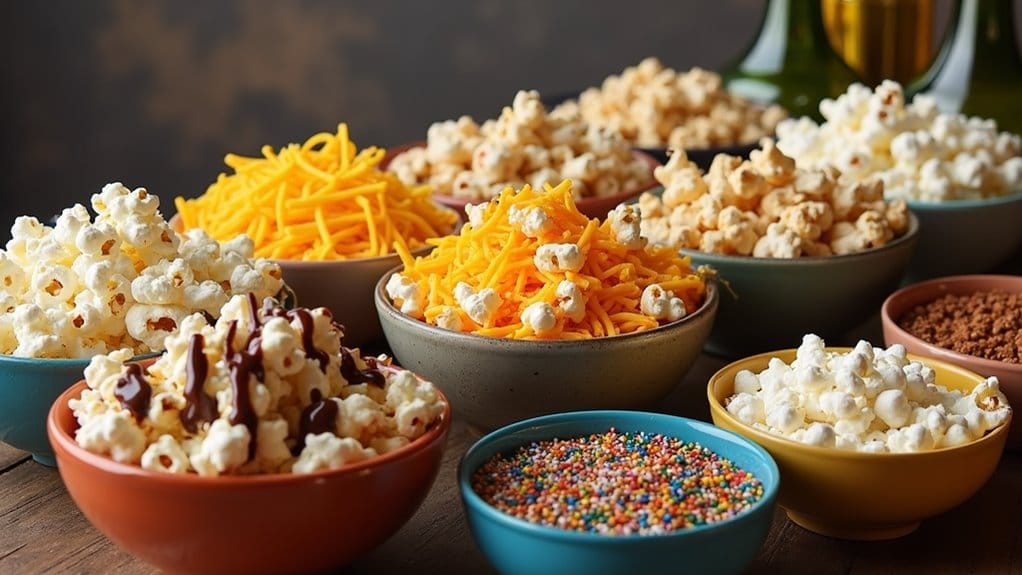 17 Cheap and Easy Graduation Party Food Ideas (That Your Guests Will Love!) 8 customizable popcorn topping station