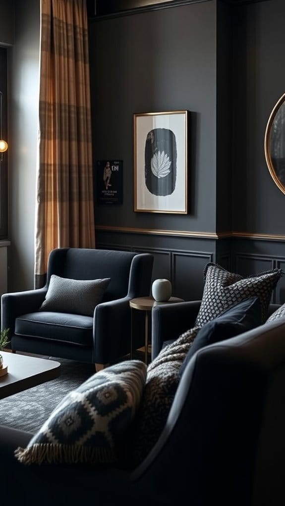 22 Dark and Moody Living Room Ideas You’ll Fall in Love With 12 dark luxurious cozy ambiance