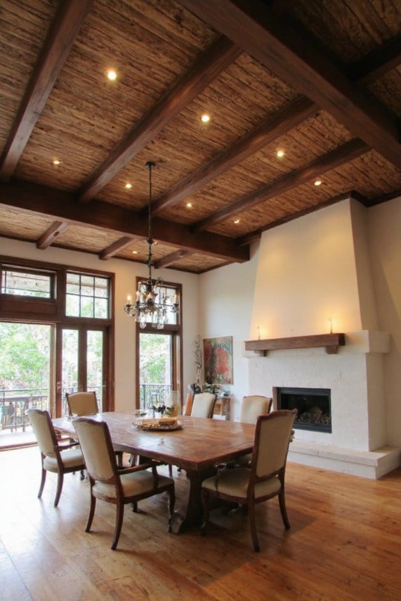 21 Timeless Luxury Ceiling Ideas That Add Instant Character 7 dark wood beams add warmth