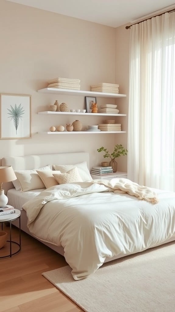 23 Warm and Cozy Bedroom Ideas for the Ultimate Retreat 24 declutter organize create calm