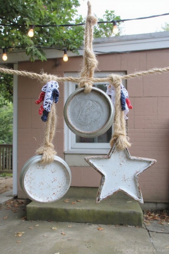 14 Simple DIY 4th of July Garland Ideas to Craft This Season 13 decorative mason jar star garland