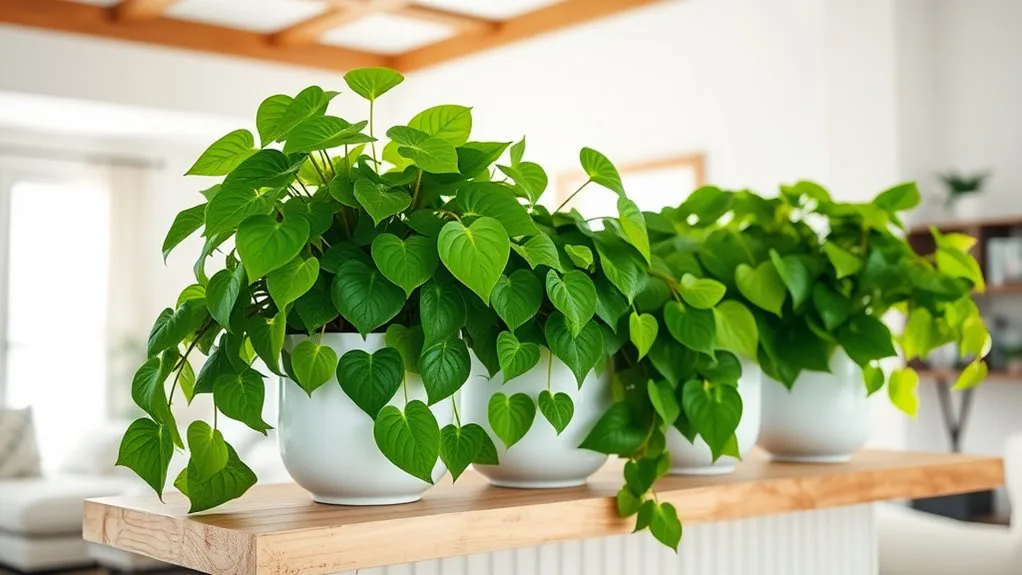 18 Beautiful Indoor Plants That Thrive in Living Rooms 3 easy care trailing greenery