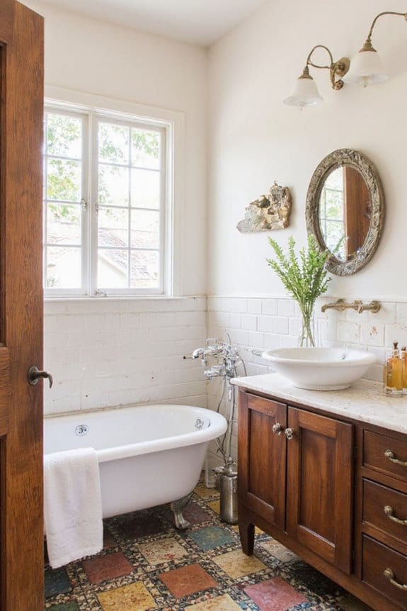 18 Inspiring Bathroom Remodel Ideas That Redefine Possibility 12 eclectic vintage modern bathroom design