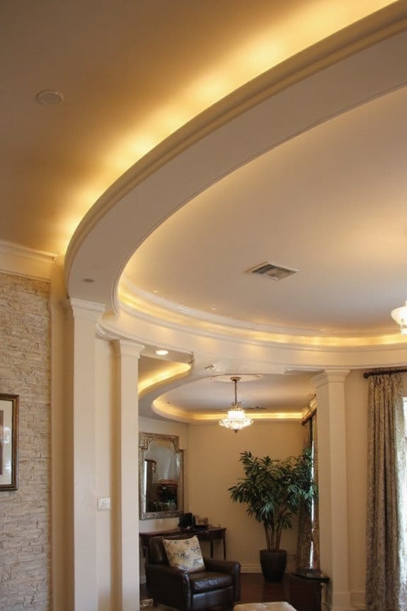 21 Timeless Luxury Ceiling Ideas That Add Instant Character 18 elegant customizable ambient lighting