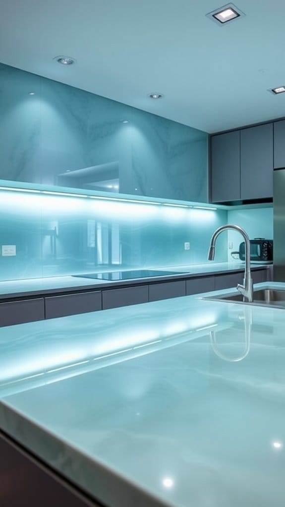 28 Stylish & Functional Kitchen Countertop Ideas to Try Now 13 elegant customizable glass panels