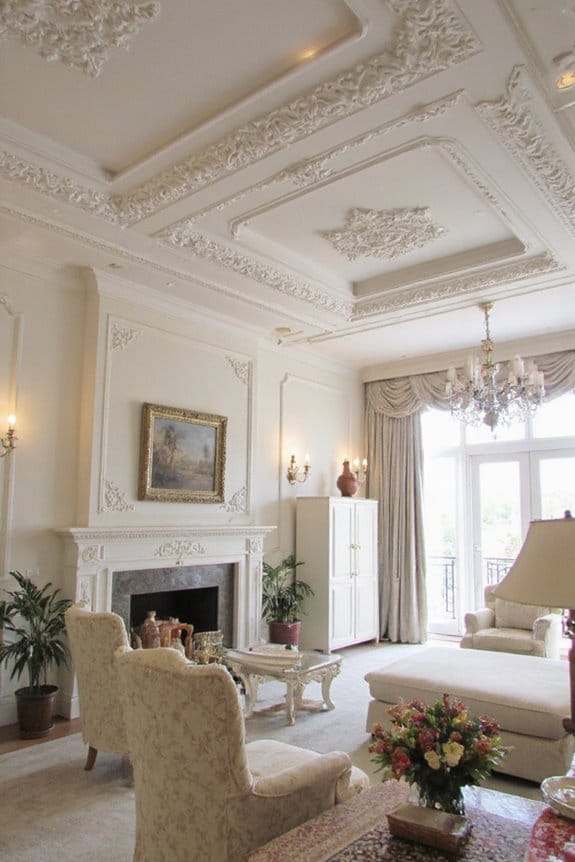 15 Beautiful Gypsum False Ceiling Designs to Elevate Your Space 9 elegant decorative ceiling mouldings