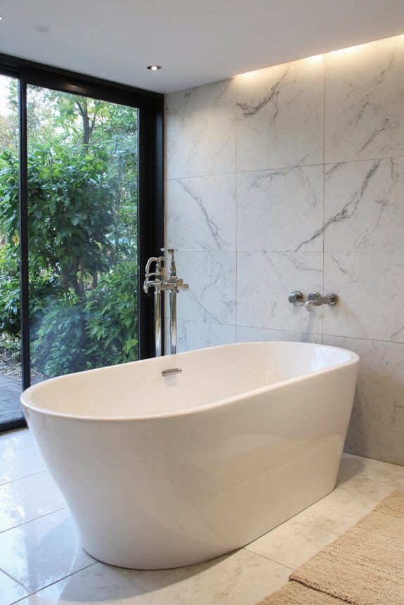 21 Elegant Luxury Bathroom Ideas for a Spa-Like Escape 2 elegant freestanding bathtub centerpiece