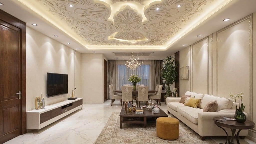15 Beautiful Gypsum False Ceiling Designs to Elevate Your Space 27 elegant gypsum ceiling ideas