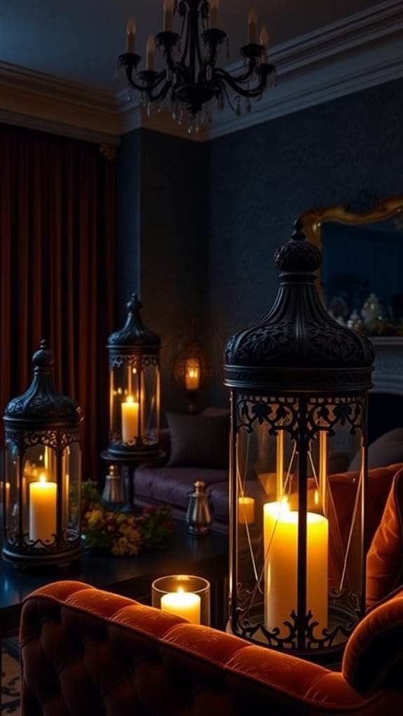 22 Dark and Moody Living Room Ideas You’ll Fall in Love With 22 elegant layered lighting ambiance