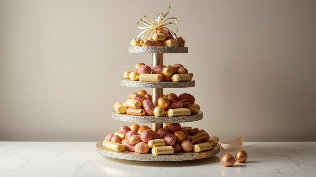 17 Fun & Creative Graduation Candy Buffet Ideas You’ll Be Obsessed With 5 elegant metallic candy displays