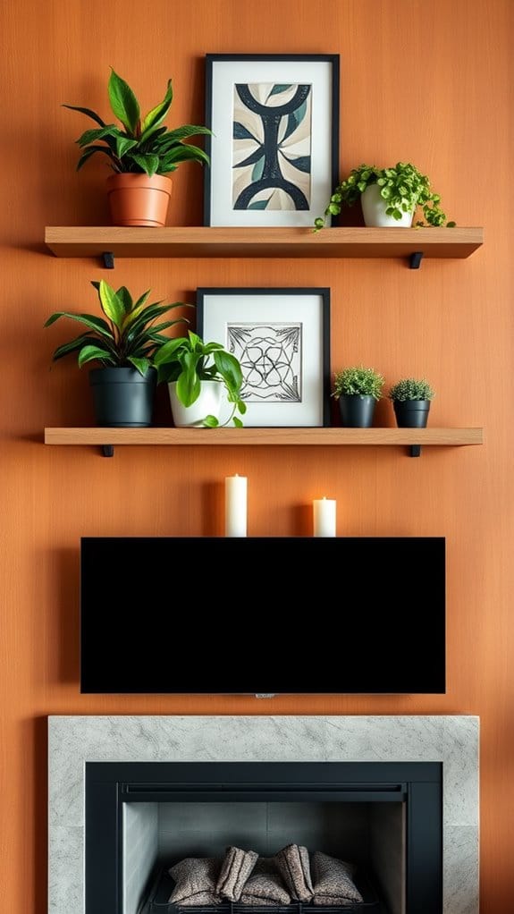 15 Stunning Above Fireplace Decor Ideas That Pop 4 elegant minimalist decor display