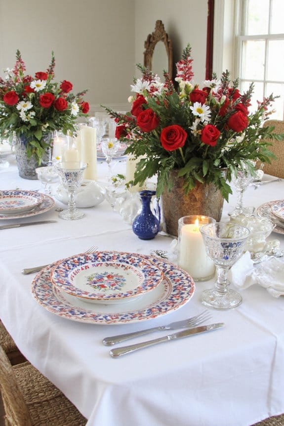 19 Stylish Indoor 4th of July Decor Ideas to Celebrate in Style 3 elegant patriotic table decor