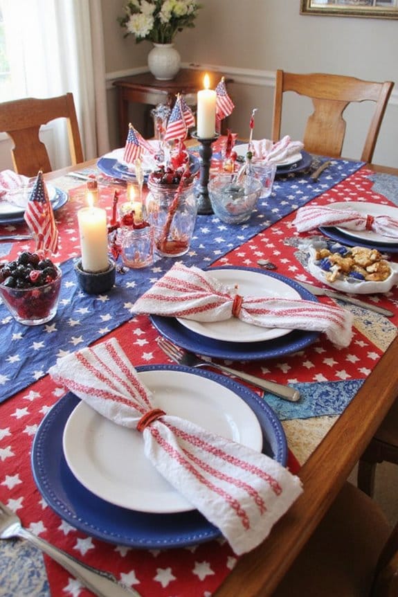 19 Stylish Indoor 4th of July Decor Ideas to Celebrate in Style 16 elegant patriotic table decor