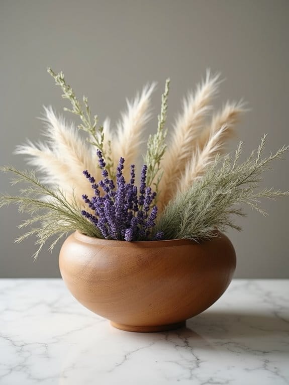 20 Simple Yet Stunning Dough Bowl Centerpiece Ideas to Try 5 elegant textured neutral arrangement