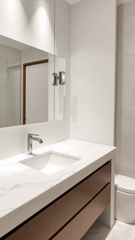 22 Neutral Bathroom Decor Ideas You’ll Want to Copy ASAP 6 elegant understated marble countertops