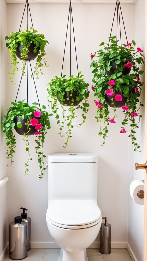 25 Gorgeous Above Toilet Decor Ideas You’ll Want to Steal 15 elevate bathroom with greenery
