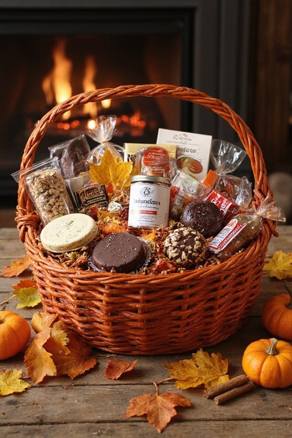 18 Thoughtful DIY Fall Gift Basket Ideas Everyone Will Love 12 fall themed candy gift idea