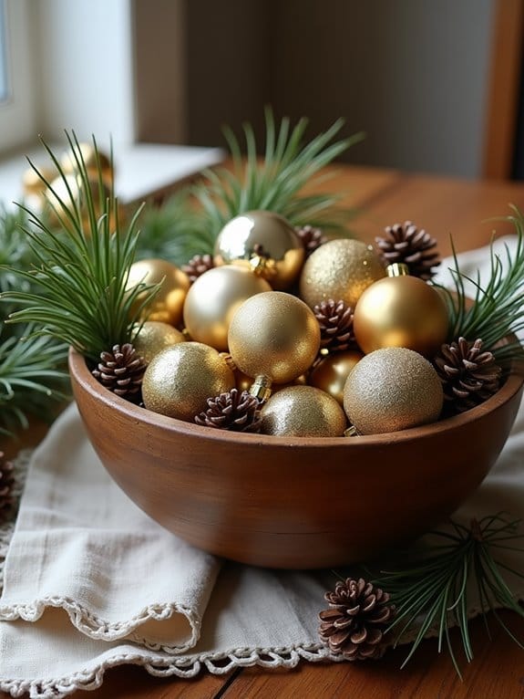 20 Simple Yet Stunning Dough Bowl Centerpiece Ideas to Try 12 festive ornament arrangement tips