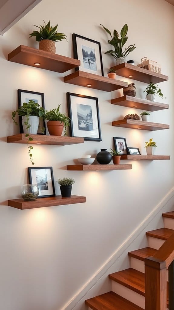 How to Style a Staircase Wall: 26 Inspiring Decor Ideas 5 flexible customizable staircase decor