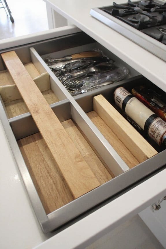 17 Aesthetic Kitchen Drawer Organization Ideas You Need to Try 18 hidden clutter free storage