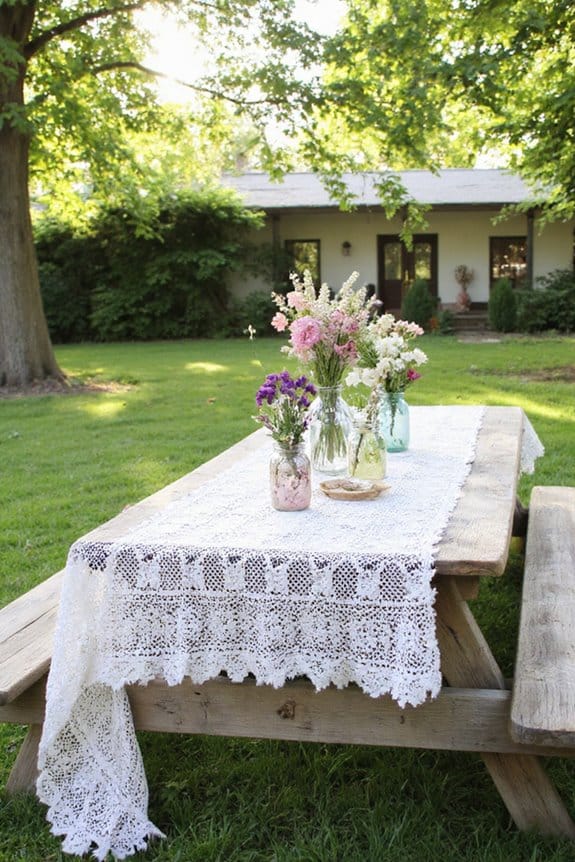 20 Cottagecore 4th of July Decor Ideas for a Whimsical Celebration 11 lace wildflowers vintage charm