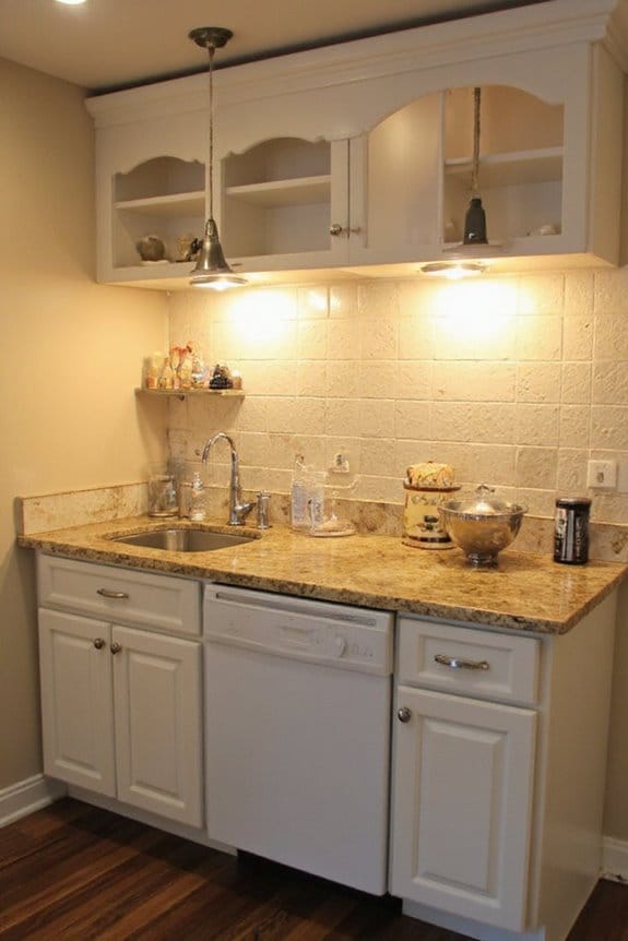 20 Small Kitchen Ideas That Deliver Big Style 17 layered lighting enhances space