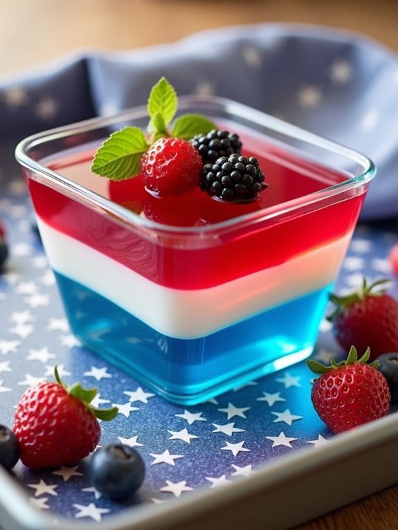 17 Patriotic 4th of July Kitchen Tray Ideas to Style With Ease 15 layered patriotic gelatin masterpiece