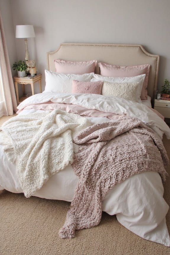 10 Dreamy Bedding Trends to Try This Year 7 layered textured bedding elegance