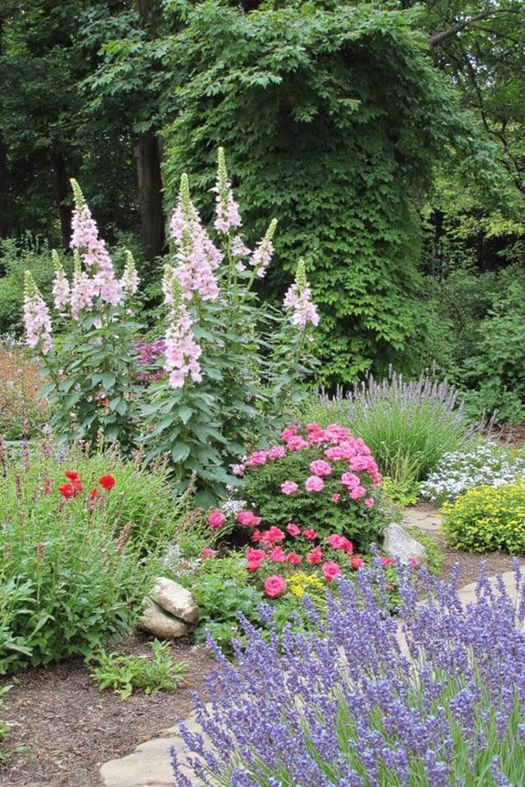15 Enchanting Cottage Garden Ideas for a Dreamy Backyard Retreat 10 layered textured garden design