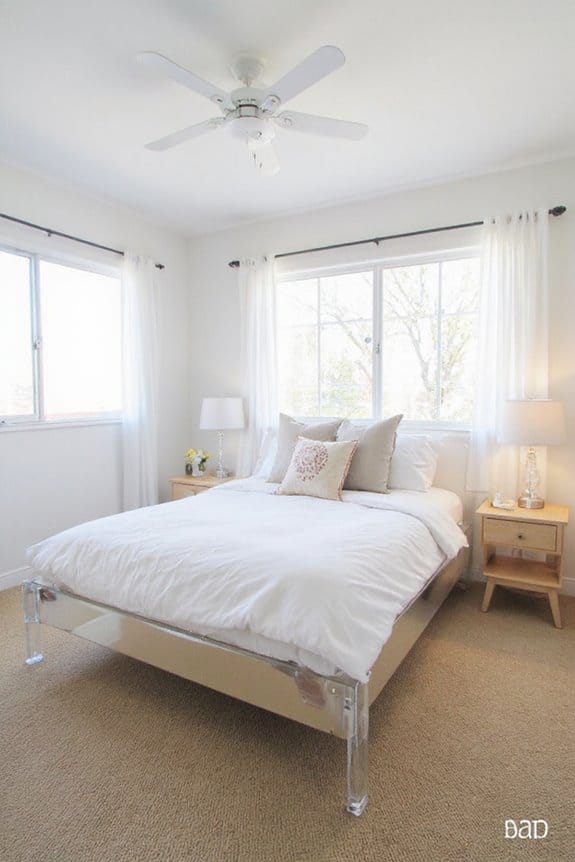 23 Small Bedroom Makeover Ideas With a Big Style Impact 22 light airy multifunctional furniture