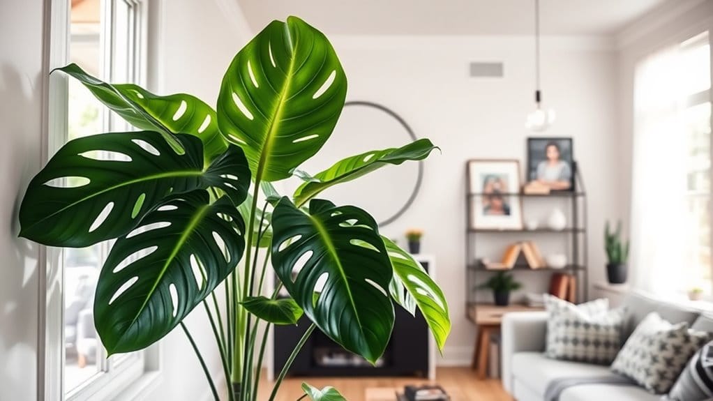18 Beautiful Indoor Plants That Thrive in Living Rooms 8 lush tropical leafy plant