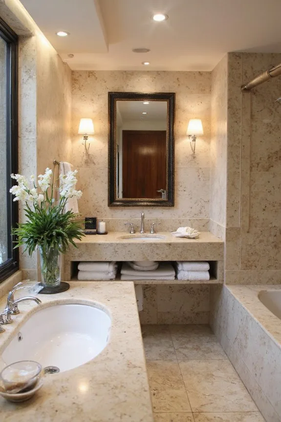 21 Elegant Luxury Bathroom Ideas for a Spa-Like Escape 7 luxurious natural material integration